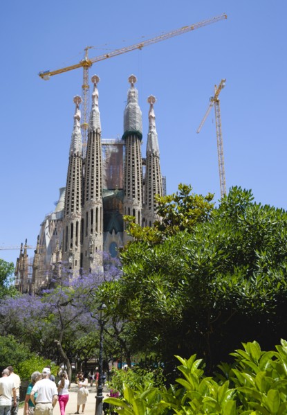 Spain, Catalonia, Barcelona, Sagrada Familia.