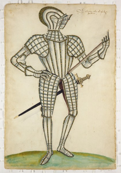 Dessin d'armure, par Jacob Halder