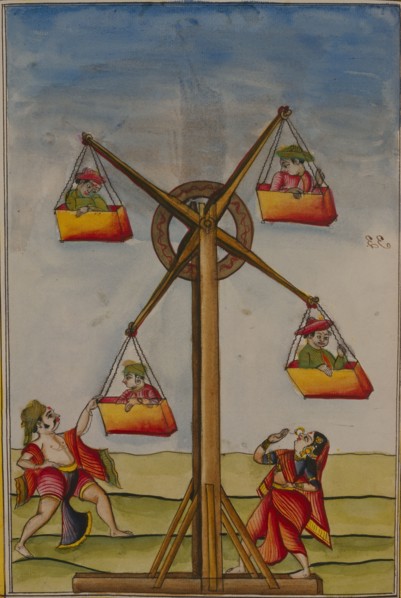Famille sur une grande-roue