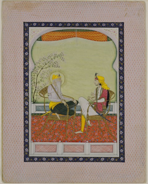 Maharaja Ranjit Singh et un disciple