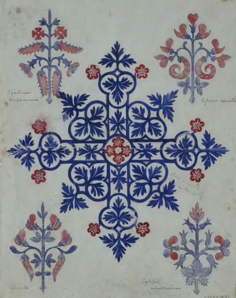 Pugin, Ornement floral
