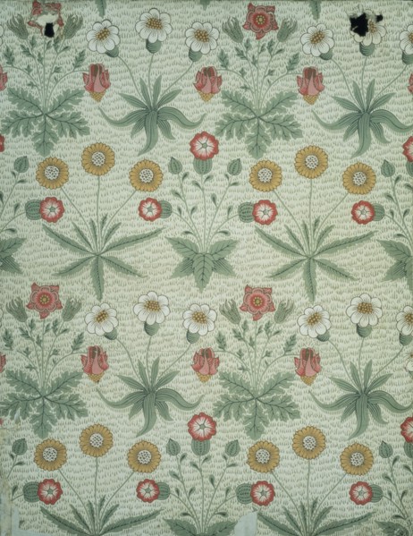 Morris, Marguerites sur papier imprimé