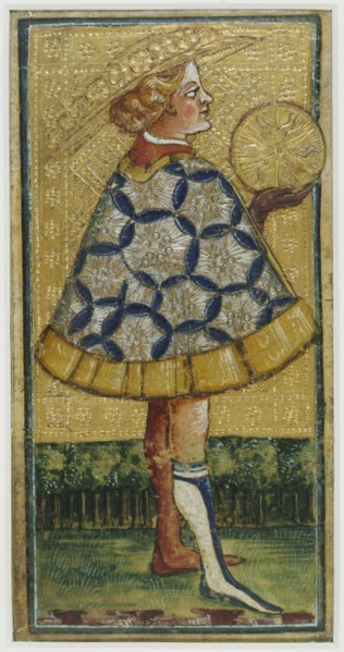 Cicognara, Le page de Pentacles