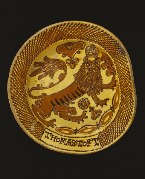 Toft, Assiette décorée d'un lion
