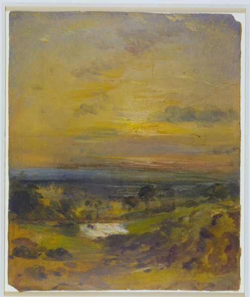 Constable, L'Etang de Branch Hill : le soir