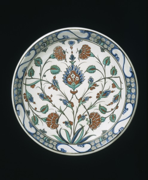 Minton & Co, Plat décoré dans le style isnik