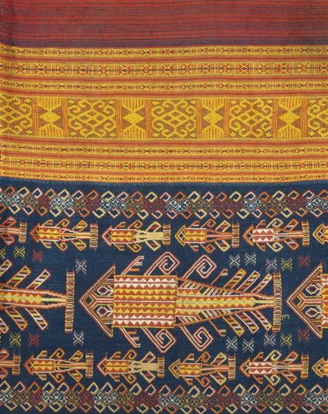 Détail d'une robe traditionnelle indonésienne