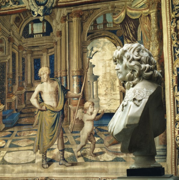 Le Bernin, Buste de Thomas Baker et Tapisserie de Mortlake