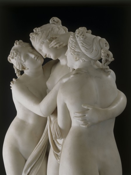 Canova, Les Trois Grâces (détail)