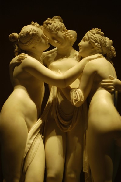 Canova, Les Trois Grâces (détail)