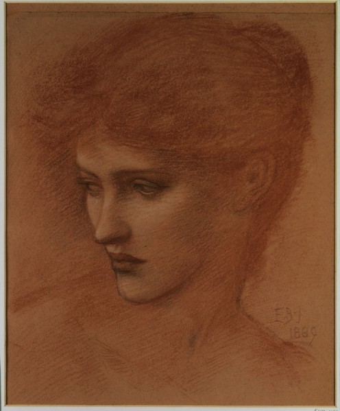 Burne-Jones, Etude d'un vidsage féminin