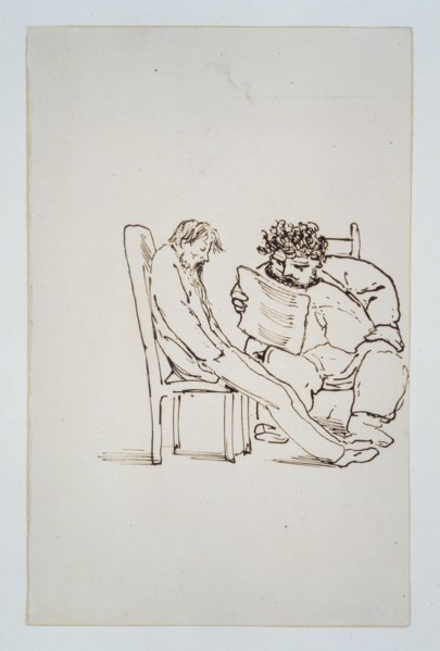 Burne-Jones, William Morris en train de lire de la poésie à Burne-Jones