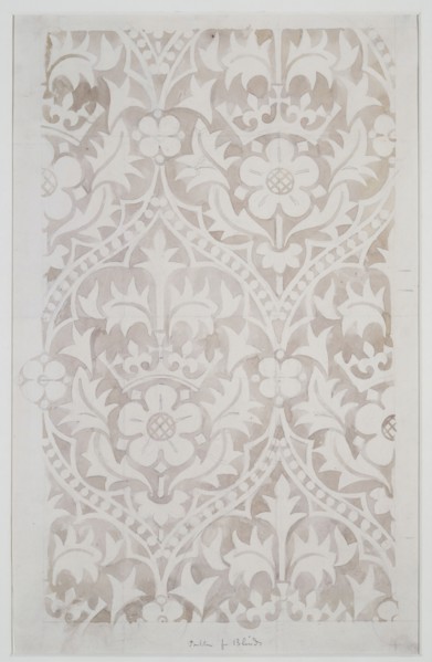 Pugin, Motif pour un paravent