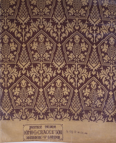 Pugin, Tissu pour rideau