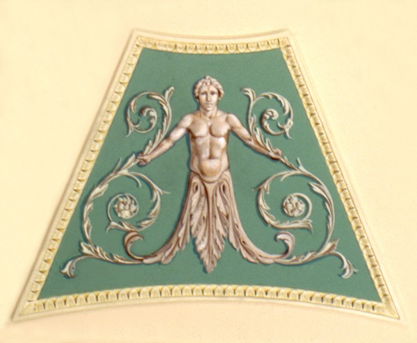 Adam, Détail du plafond d'une résidence à Adelphi, Londes