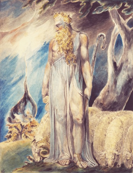 Blake, Moïse et le Buisson ardent