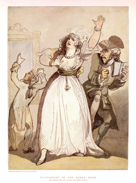 Rowlandson, Répétitions dans la Salle Verte