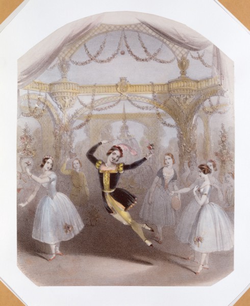 Anonyme, Arthur Saint-Léon incarnant Phoebus dans le ballet La Esmeralda