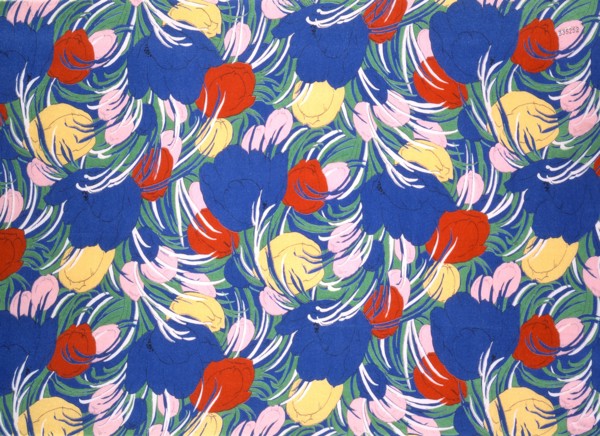 Tissu imprimé, fabriqué par The Calico Printers' Association,