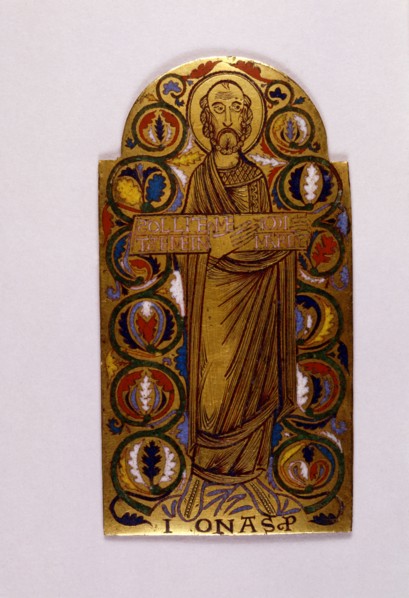 Plaque représentant le prophète Jonas
