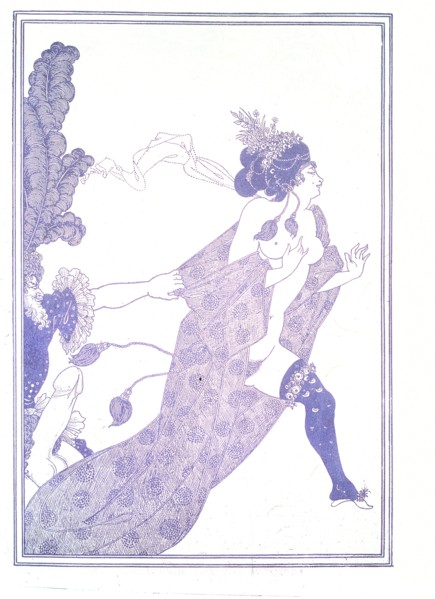 Beardsley, Cinésias priant Myrrihine de faire l'amour