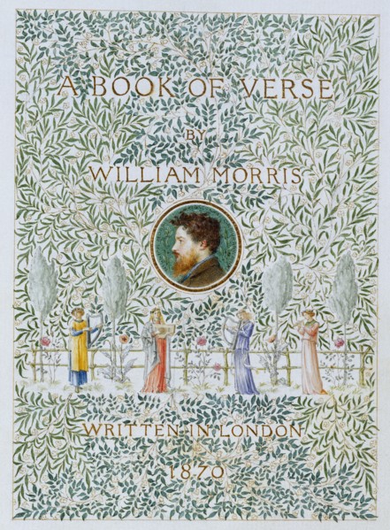 Morris, Page de garde de "A Book of Verse"