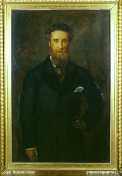 Millais, Portrait de Lord Lytton