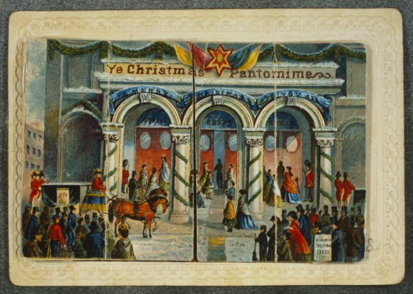 Carte de Noël victorienne