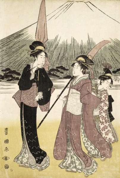 Toyokuni, La procession des seigneurs daimyos