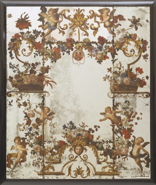 Monnoyer, Miroir décoré