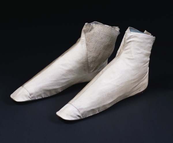 Pair of Woman's Elasticated Ankle Boots. Great Britain, 1851