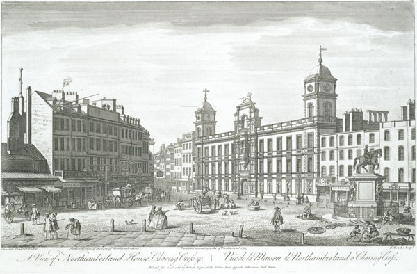 Northumberland House, by T.Bowles. Alnwick, England, 1753