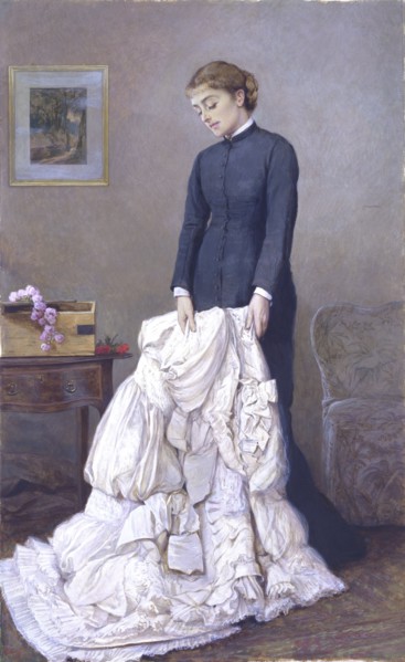 A Young Widow, by Edward Killingworth Johnson. England, late 19th century