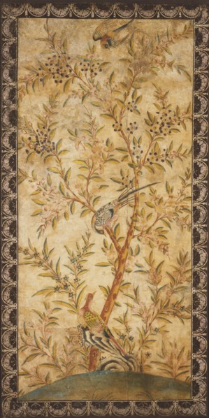 Chinoiserie Wallpaper Panel. Wotton-under-Edge, England, mid-18th century