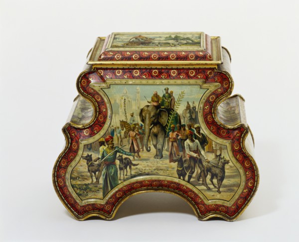 Biscuit Tin, by Huntley, Boorne & Stevens. England, 1894