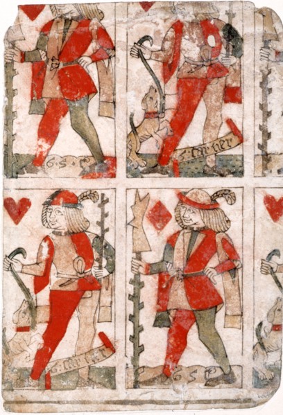Uncut Playing Cards. France, early 16th century