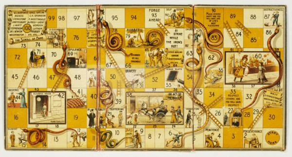 Snakes and Ladders. Germany, 1900