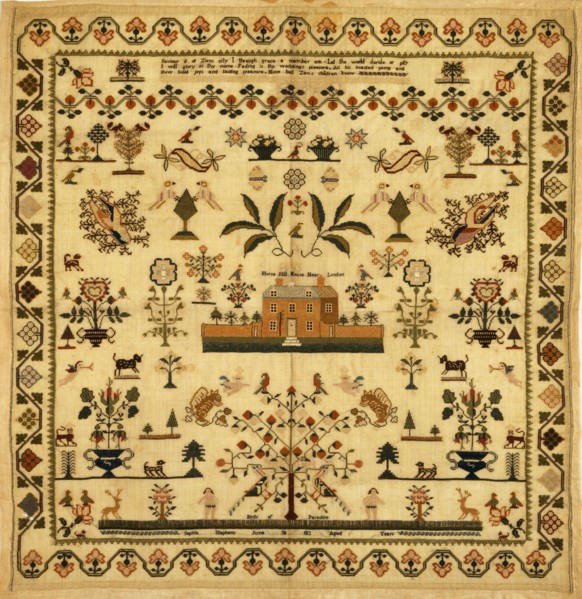 Sampler. England, 19th century