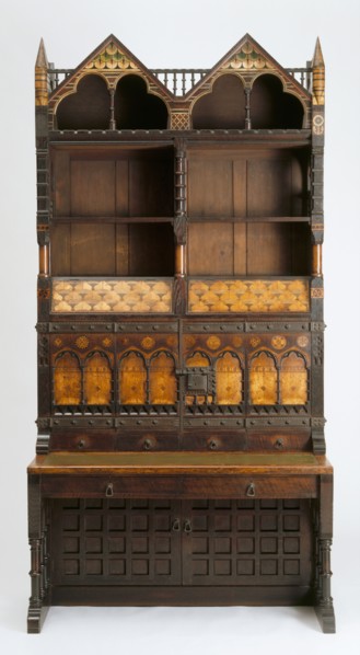 Cabinet, by Norman Shaw for Morris, Marshall, Faulkner & Co. England, c.1860
