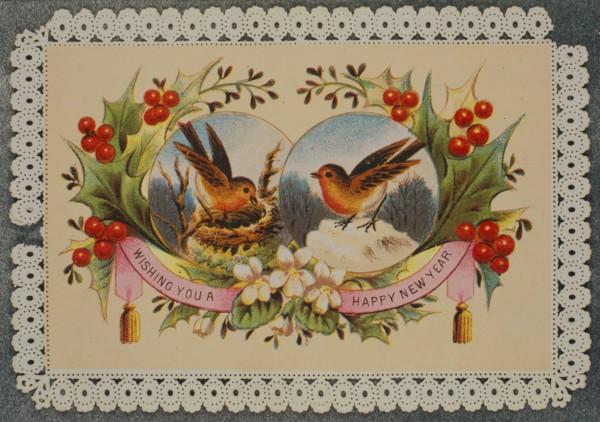 Victorian Christmas Card. England, 19th century