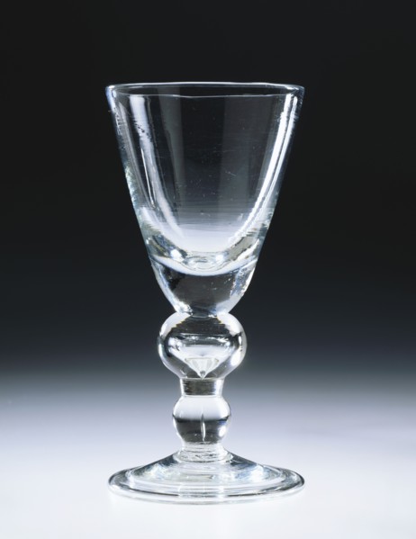 Drinking glass, by Ravenscroft. England, late 17th century