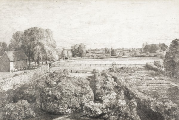 Constable, Vue du jardin potager de la maison Golding Constable à East Bergholt