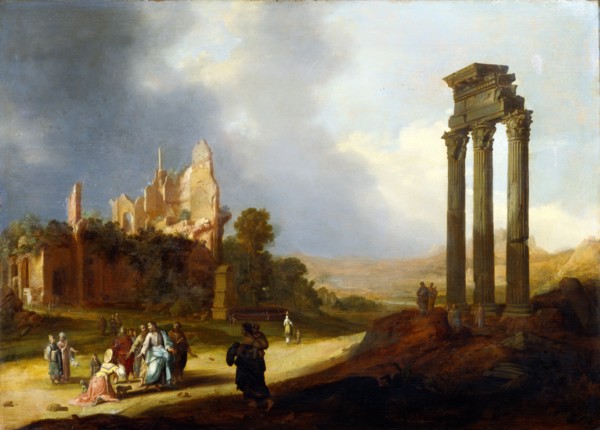 Christ and The Woman of Canaan, by Bartholomeus Breenbergh. The Netherlands, 17th century