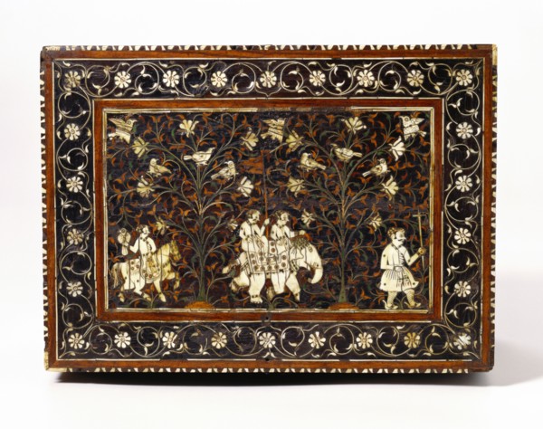 Fall front cabinet. Western India, early 17th century