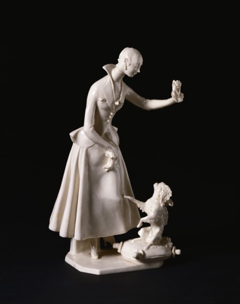 Figurine, by Scheurich. Nymphenburg, Germany, early 20th century