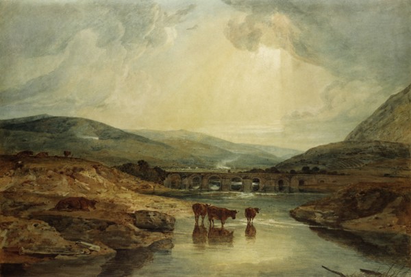 Bridge near The Usk, by J.M.W. Turner. Wales, 19th century