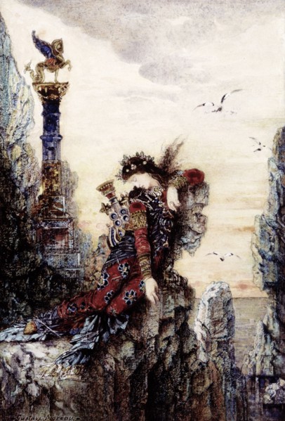 Sappho, by Gustave Moreau. France, early 19th century