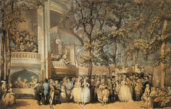Vauxhall Gardens, by Thomas Rowlandson. London, England, 1784