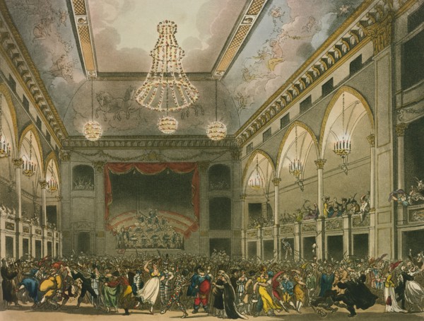Pantheon Masquerade, by John Bluck. London, England, 1800