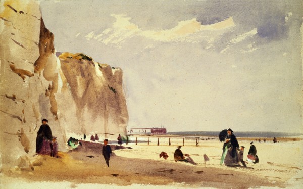 Coast Scene, by John Absolon. England, 19th century